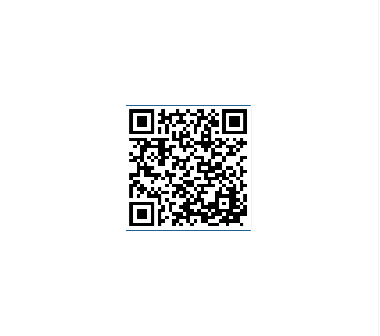 Code QR pour un compte de test 